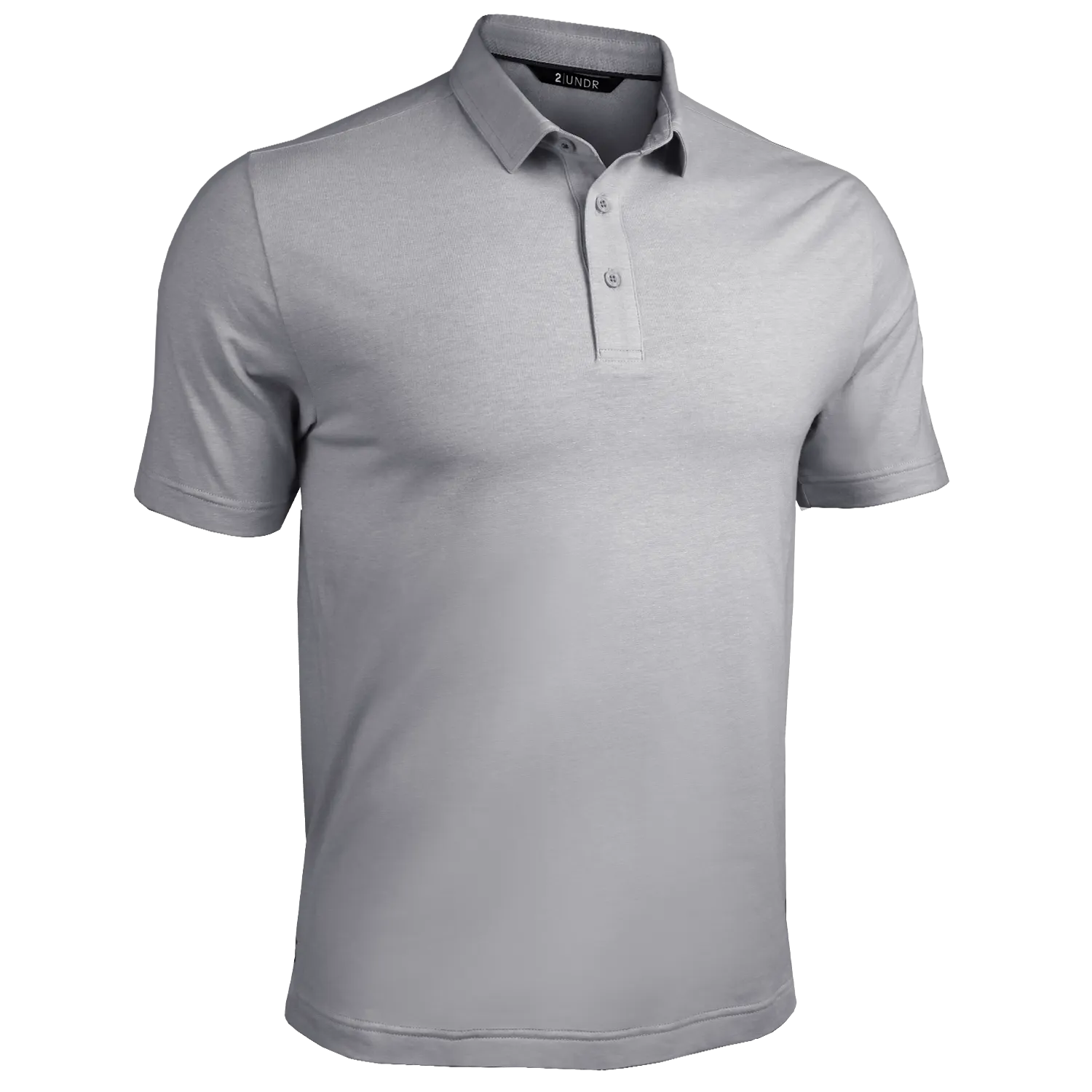 2UNDR Classic Polo In Light Grey