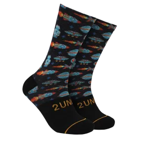 2UNDR Flex Print Socks In Galactica