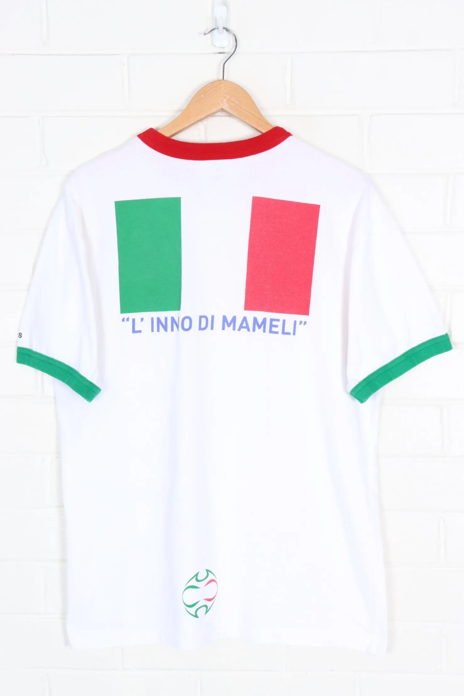 ADIDAS Italia L Inno Di Mameli' Ringer Tee (L)