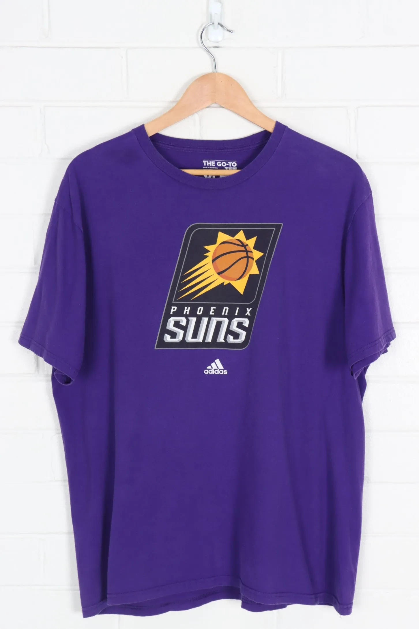 ADIDAS Phoenix Suns Purple Basketball NBA Pro Sport Tee (XL)