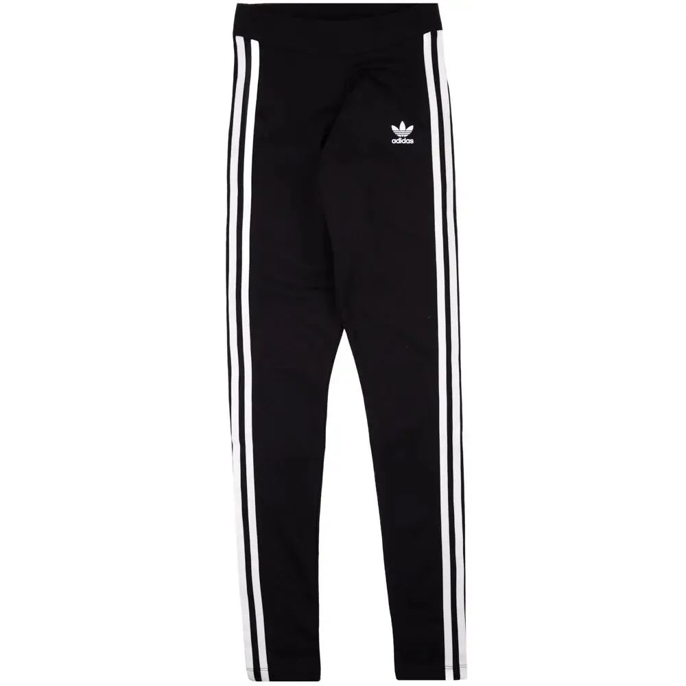 Adidas Women's 3 Stripe Black Tights