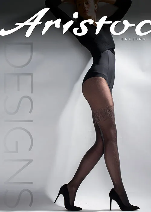 Aristoc Sheer Lurex Tights With Welt Design ()