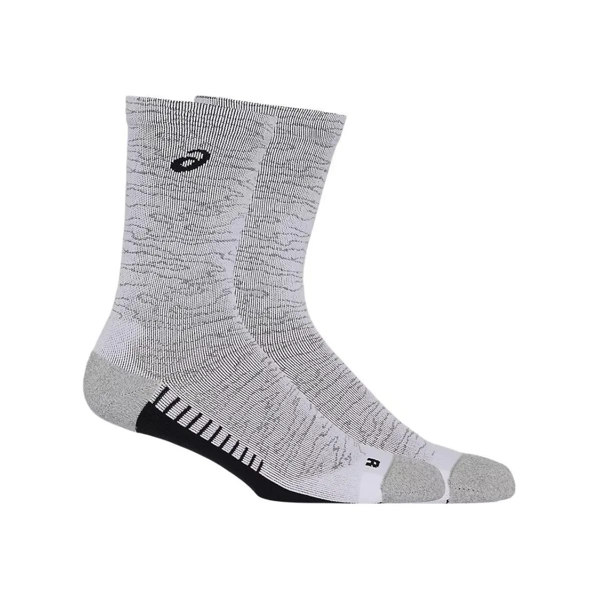 Asics Performance Run Crew Socks Grey Black