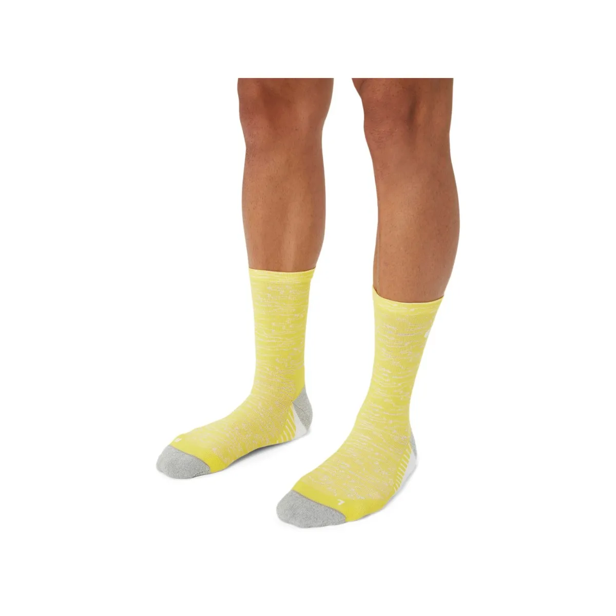 Asics Performance Run Crew Socks Yellow White