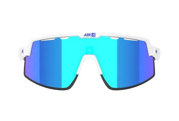 AZR Speed RX Glasses White Varnish / Blue Lens