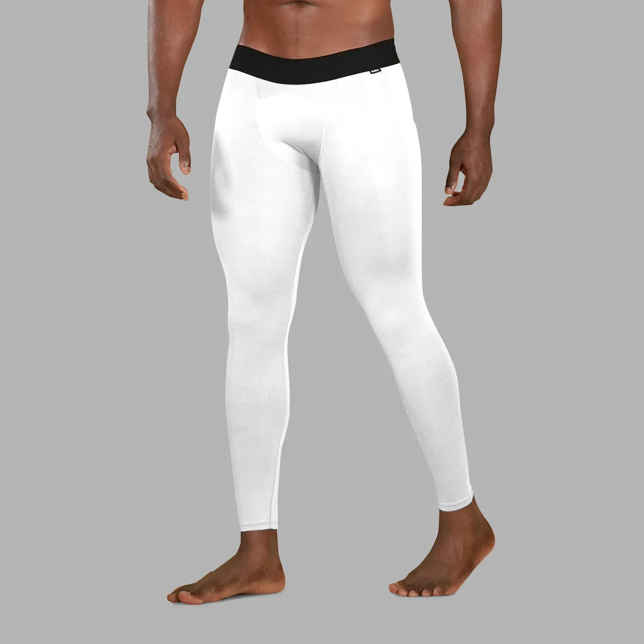 Basic White Tights for Men