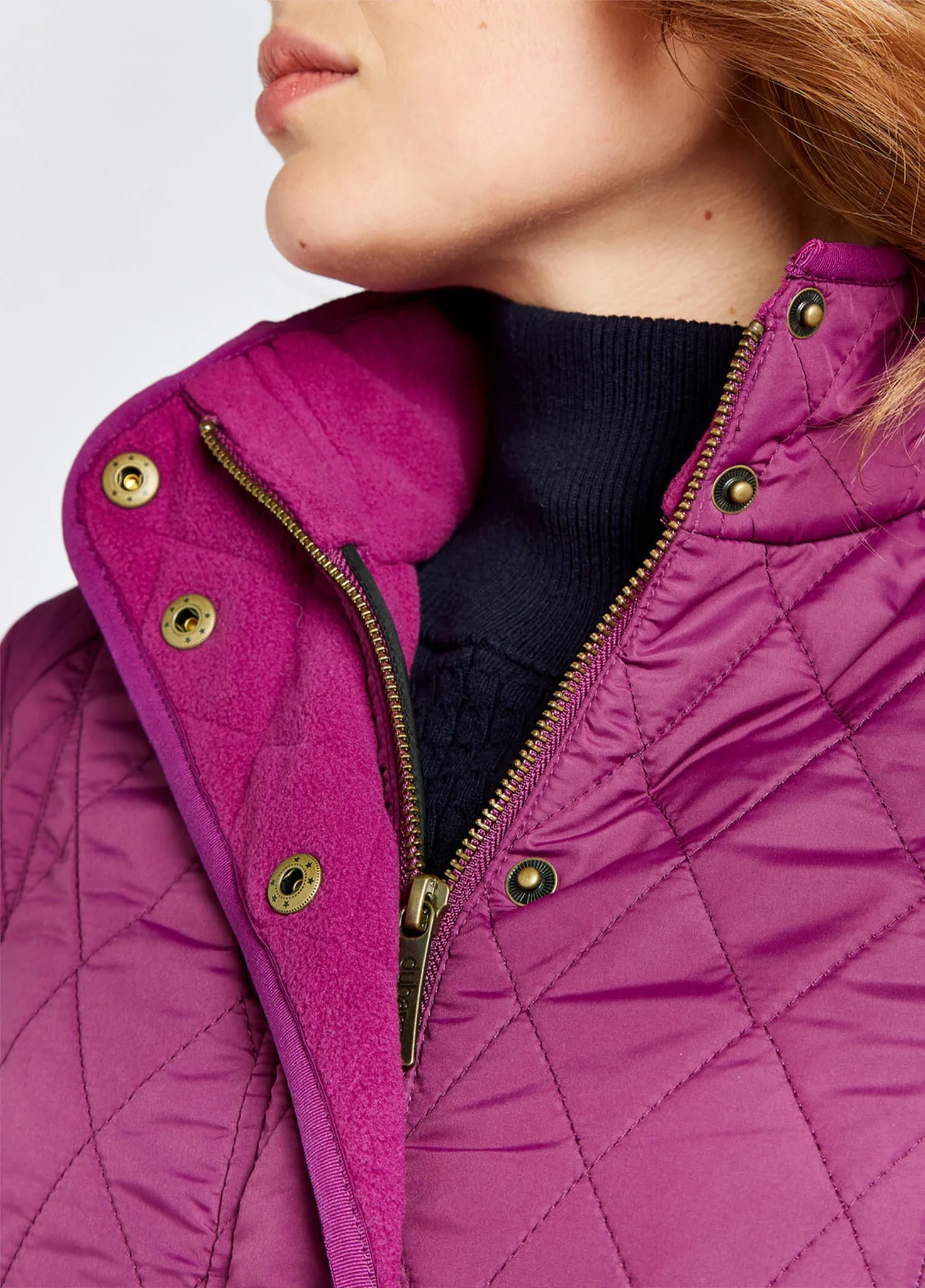 Bettystown Quilted Coat - Berry