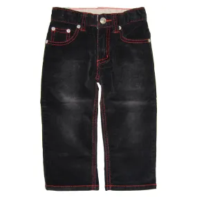 Black-Red Roy Corduroy Baby Jeans by: Mini Shatsu