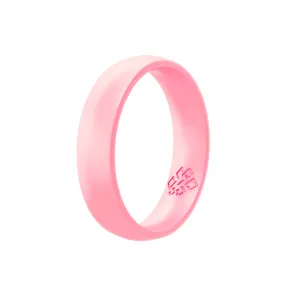 Blush Pink Breathable Silicone Ring For Women