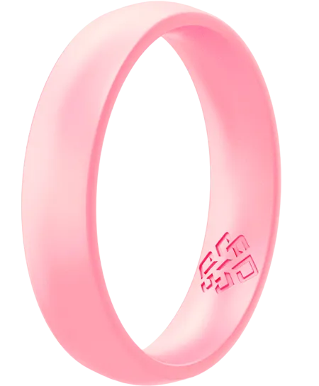 Blush Pink Breathable Silicone Ring For Women