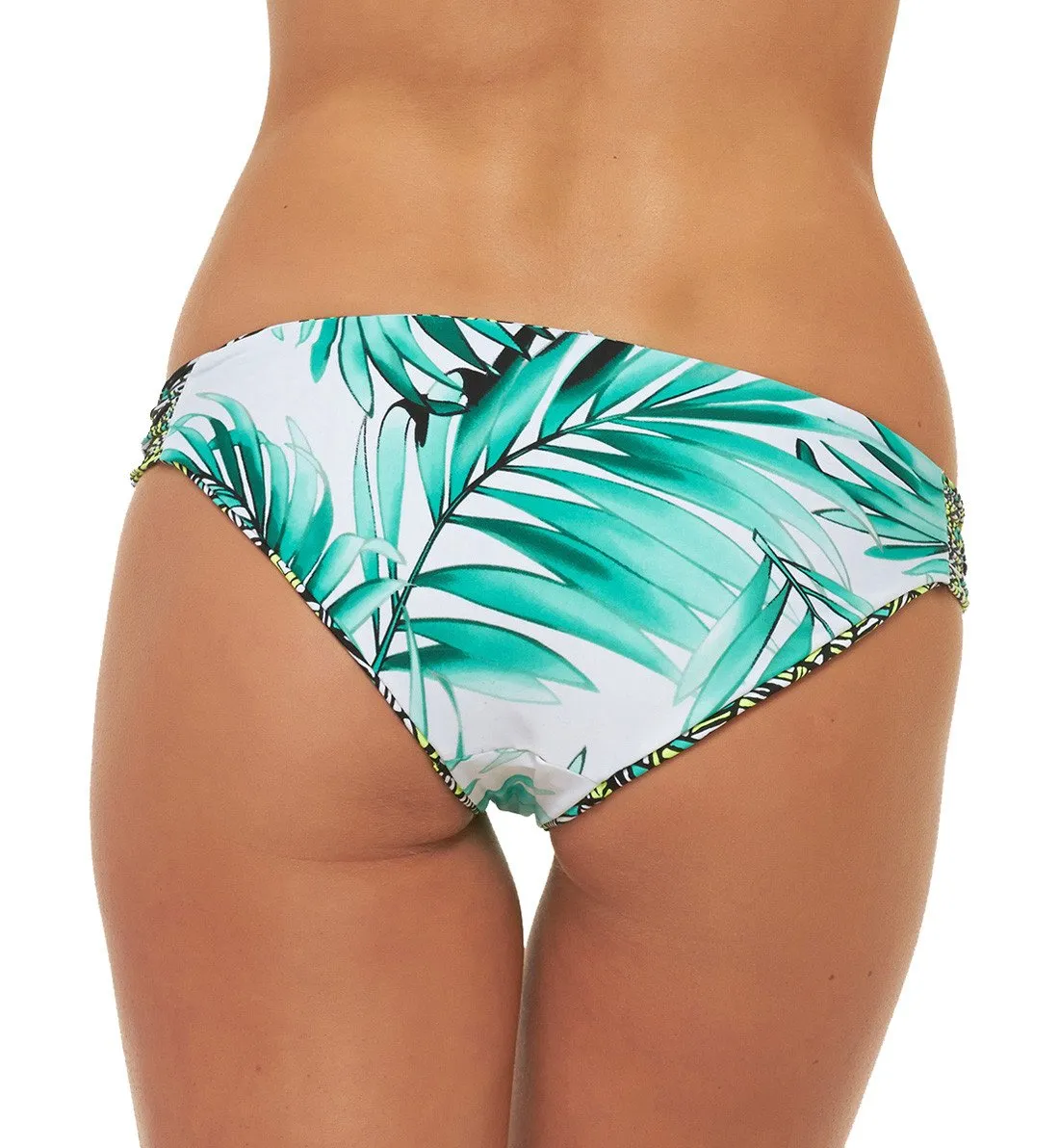 Body Glove Tropi-cal Reversible Strappy Side Cheeky Swim Bottom (39412147) - Lagoon