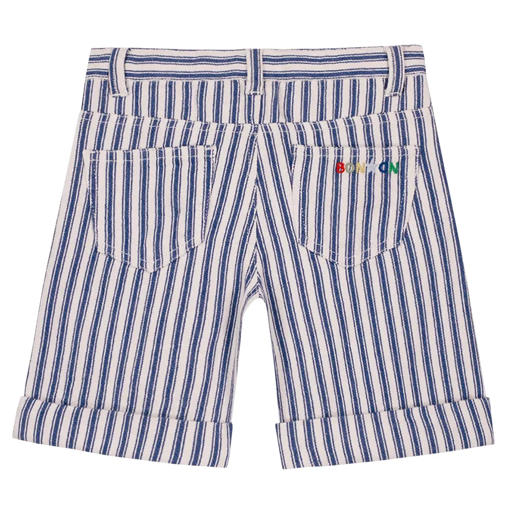 Bonton Child Nuts Shorts Virgil Blue Stripes