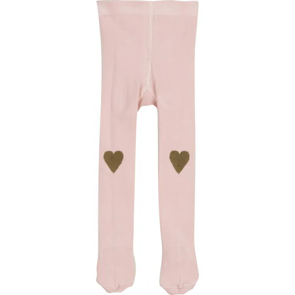 BONTON Hearts Baby Tights, Pink