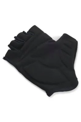 BOSS x ASSOS fingerless cycling gloves with padded palm