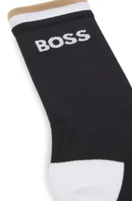 BOSS x ASSOS moisture-wicking cycling socks with seamless construction