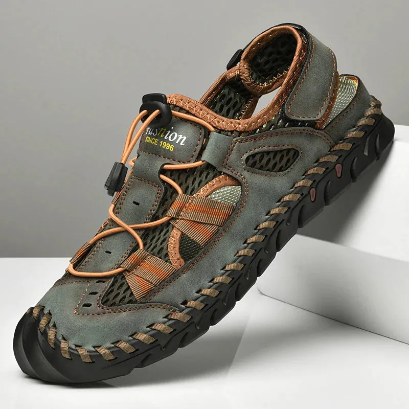 Breathable Men Fashion Roman Sandals Handmade