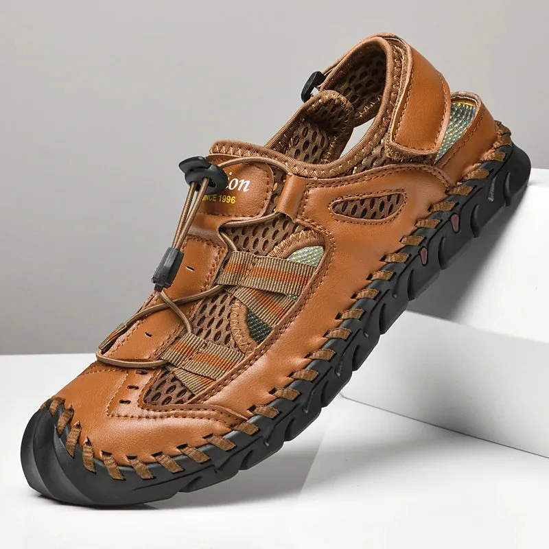 Breathable Men Fashion Roman Sandals Handmade