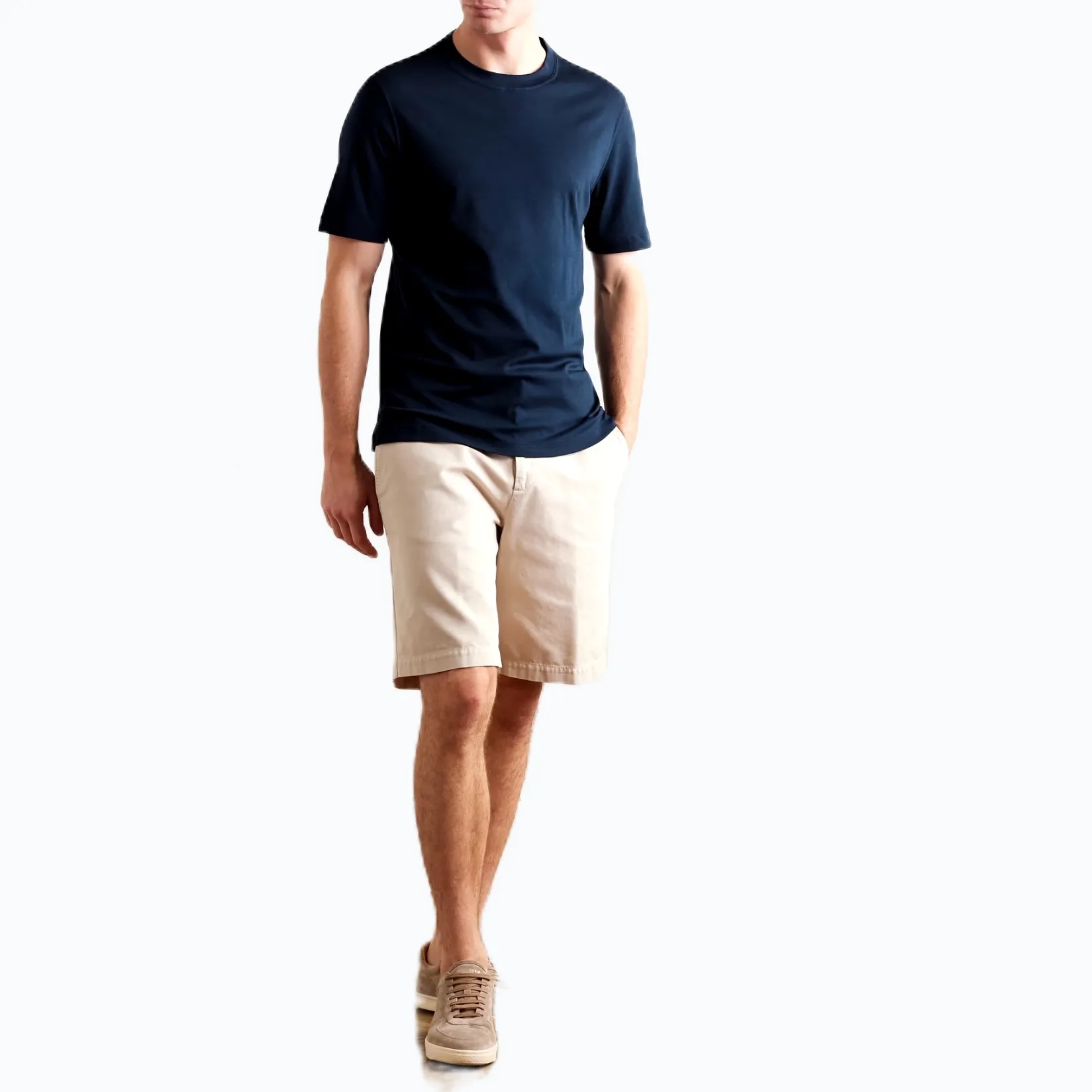 BRUNELLO CUCINELLI  |Silk Cotton Short Sleeves T-Shirts