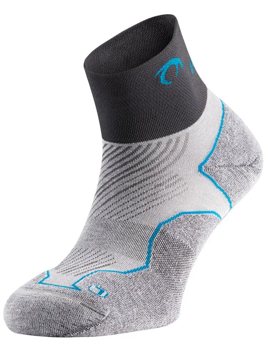 Calcetines Lurbel Distance Three Gris Negro Turquesa