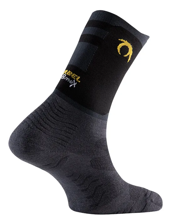 Calcetines Lurbel Rise Five Gris Negro Amarillo