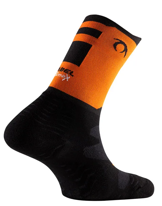 Calcetines Lurbel Rise Five Gris Negro Naranja