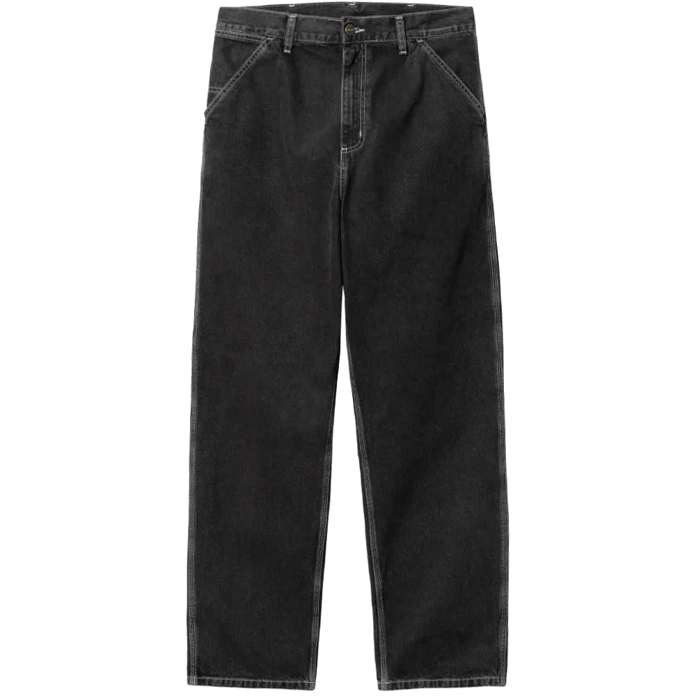 CARHARTT WIP SIMPLE PANT // BLACK (STONE WASHED) L32