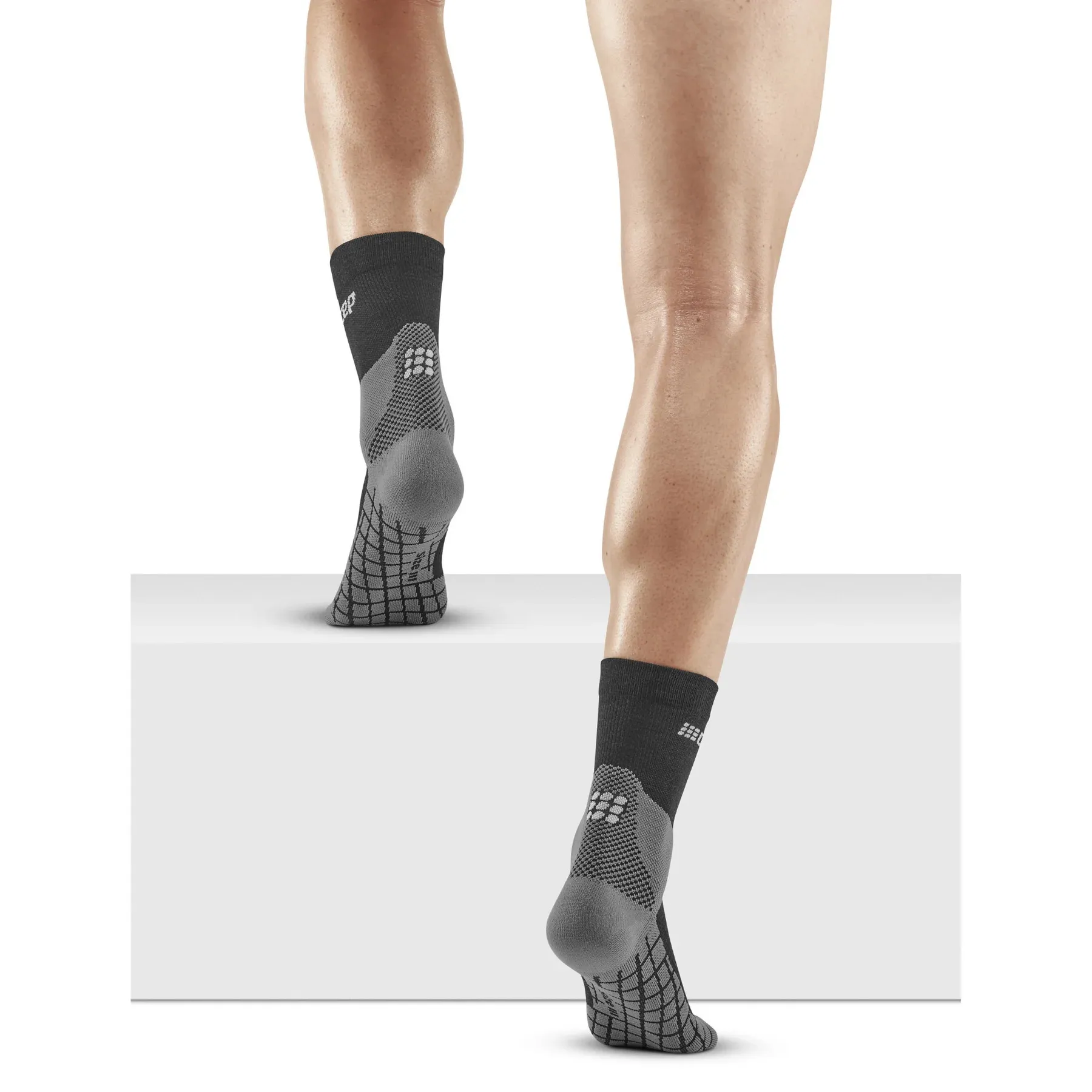 CEP Men's Hiking Light Merino Mid Cut Compression Socks Black | Buy CEP Men's Hiking Light Merino Mid Cut Compression 