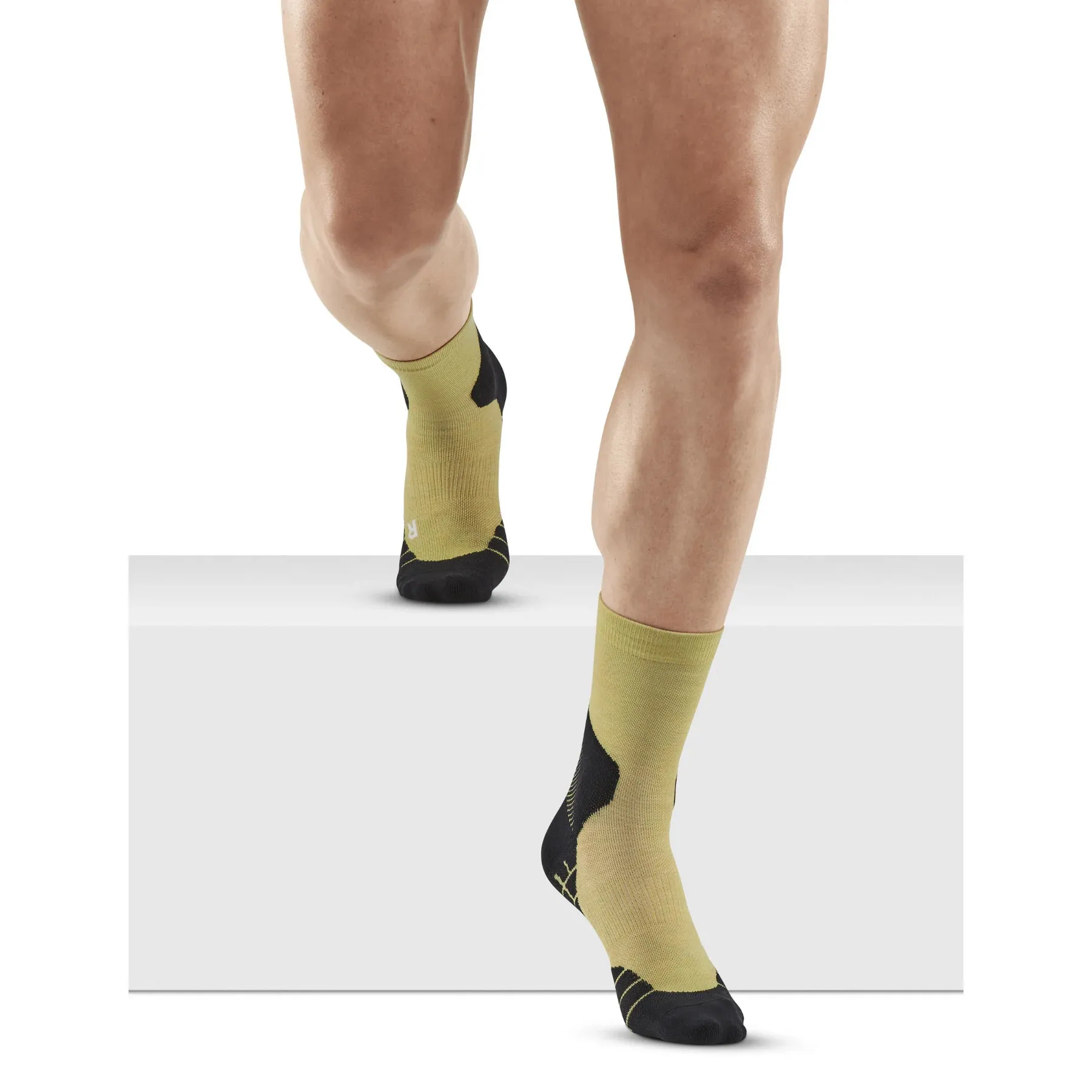 CEP Men's Hiking Light Merino Mid Cut Compression Socks Light Olive | Buy CEP Men's Hiking Light Merino Mid Cut Compre