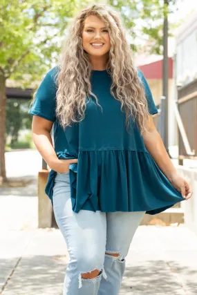 Charming Beauty Top, Teal