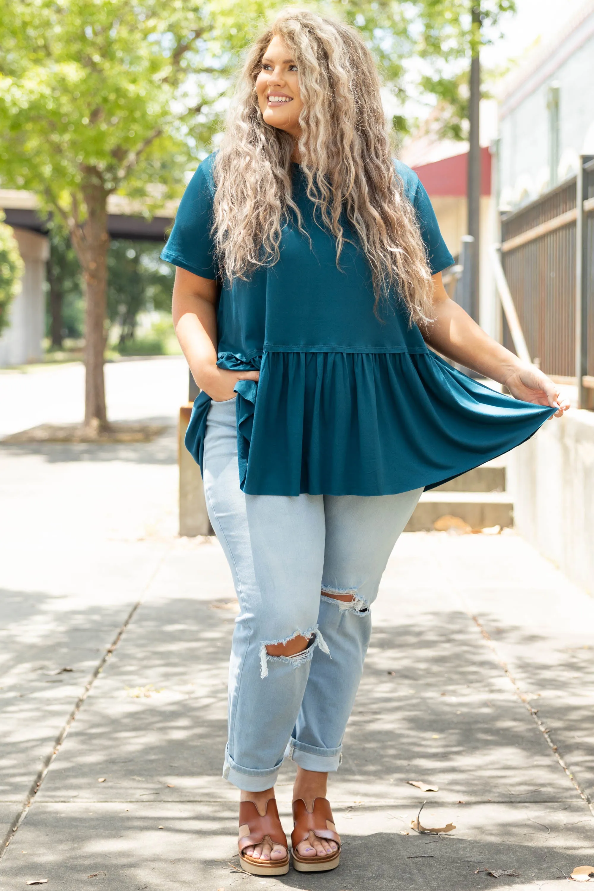 Charming Beauty Top, Teal