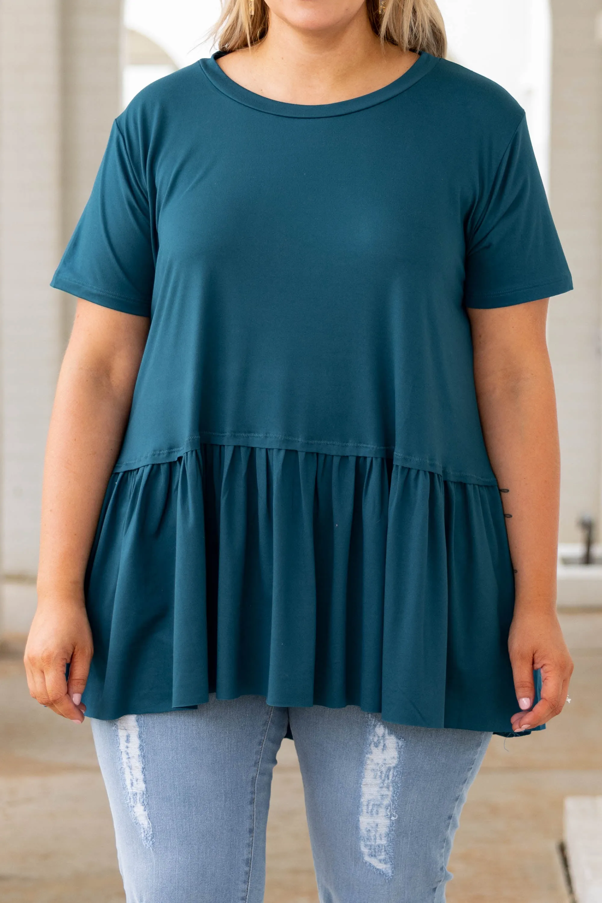 Charming Beauty Top, Teal