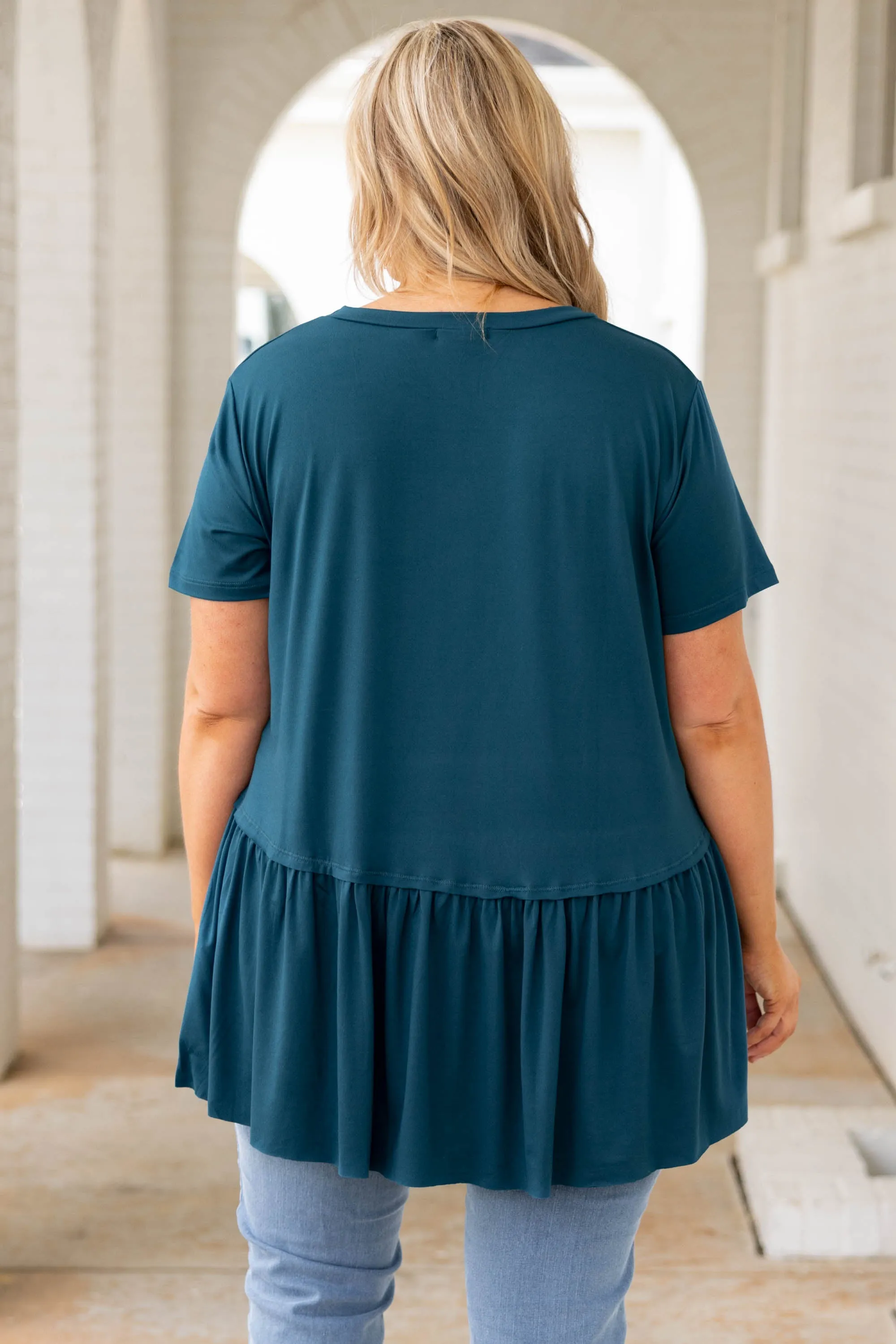 Charming Beauty Top, Teal