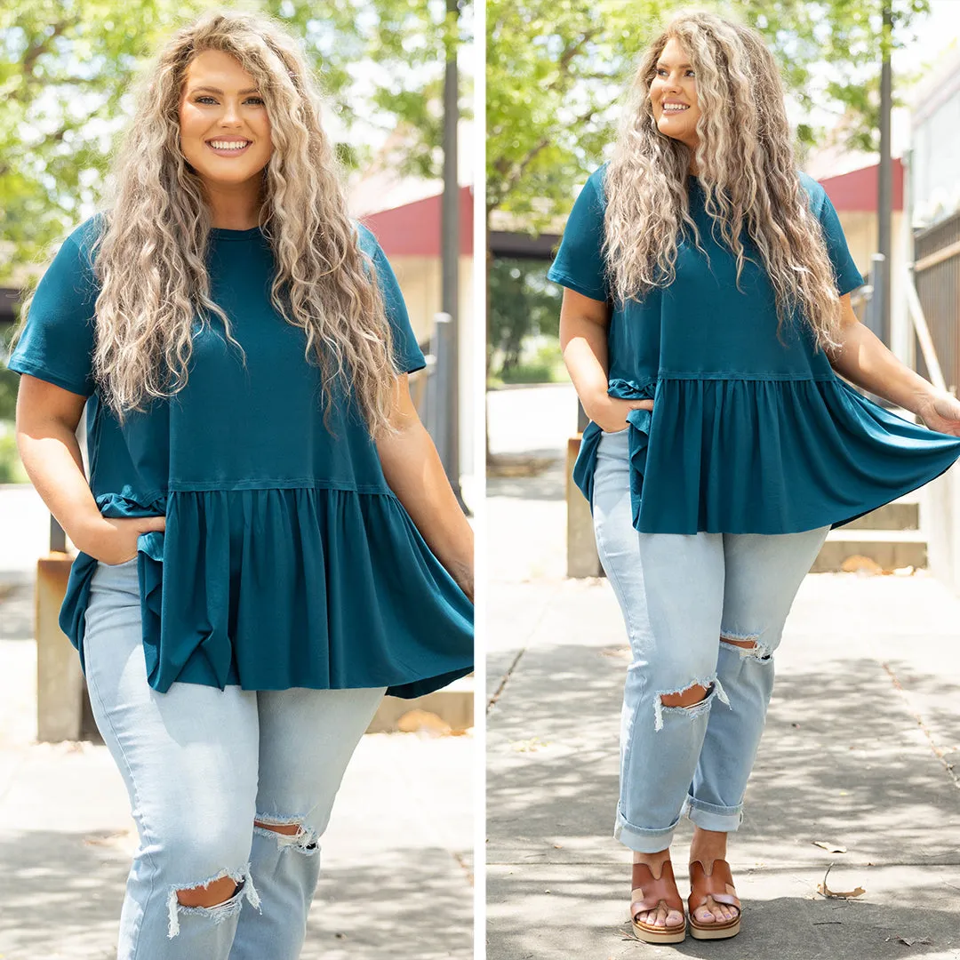 Charming Beauty Top, Teal