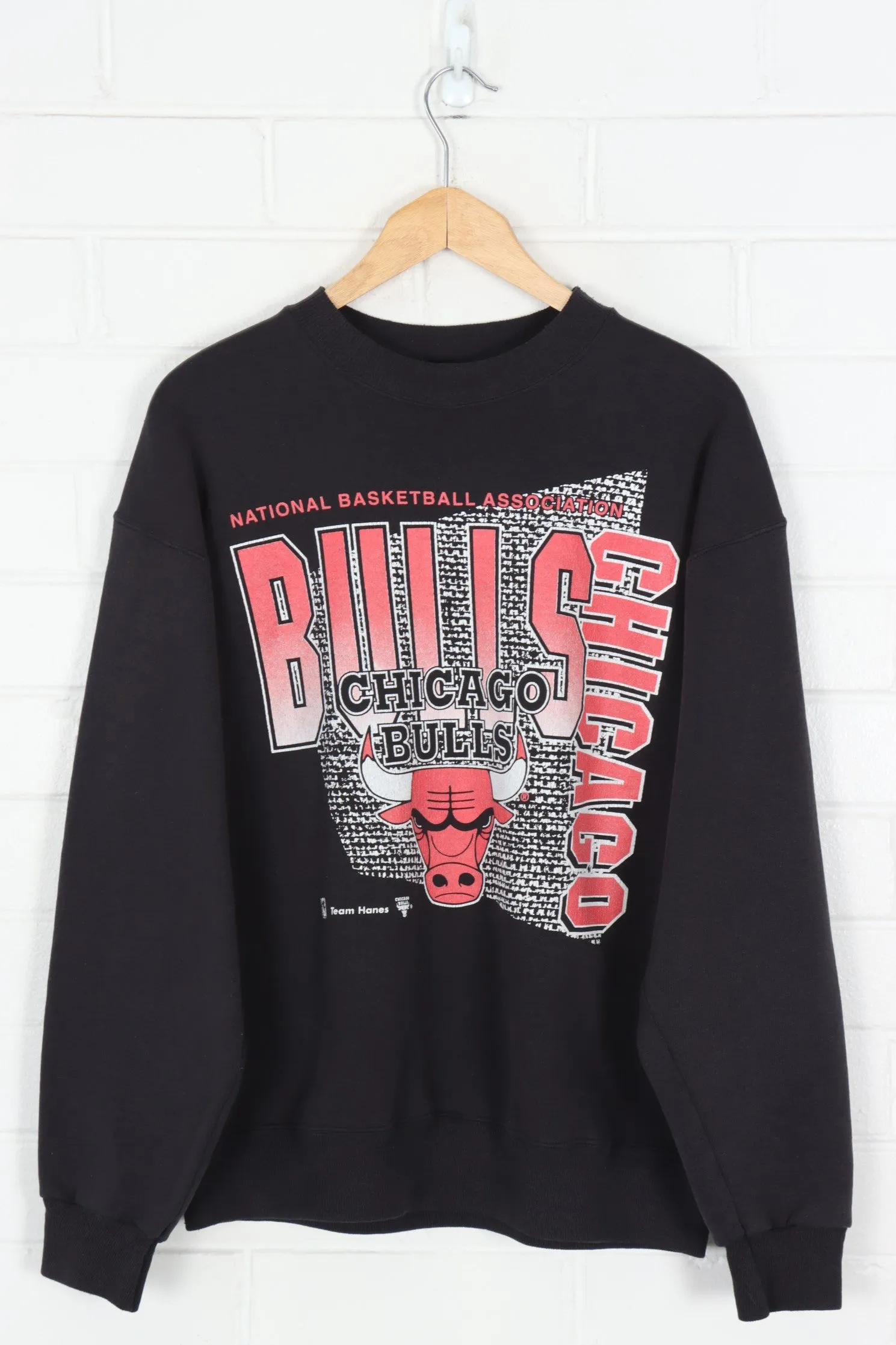 CHICAGO BULLS NBA Basketball Black & Red Sweatshirt (L)