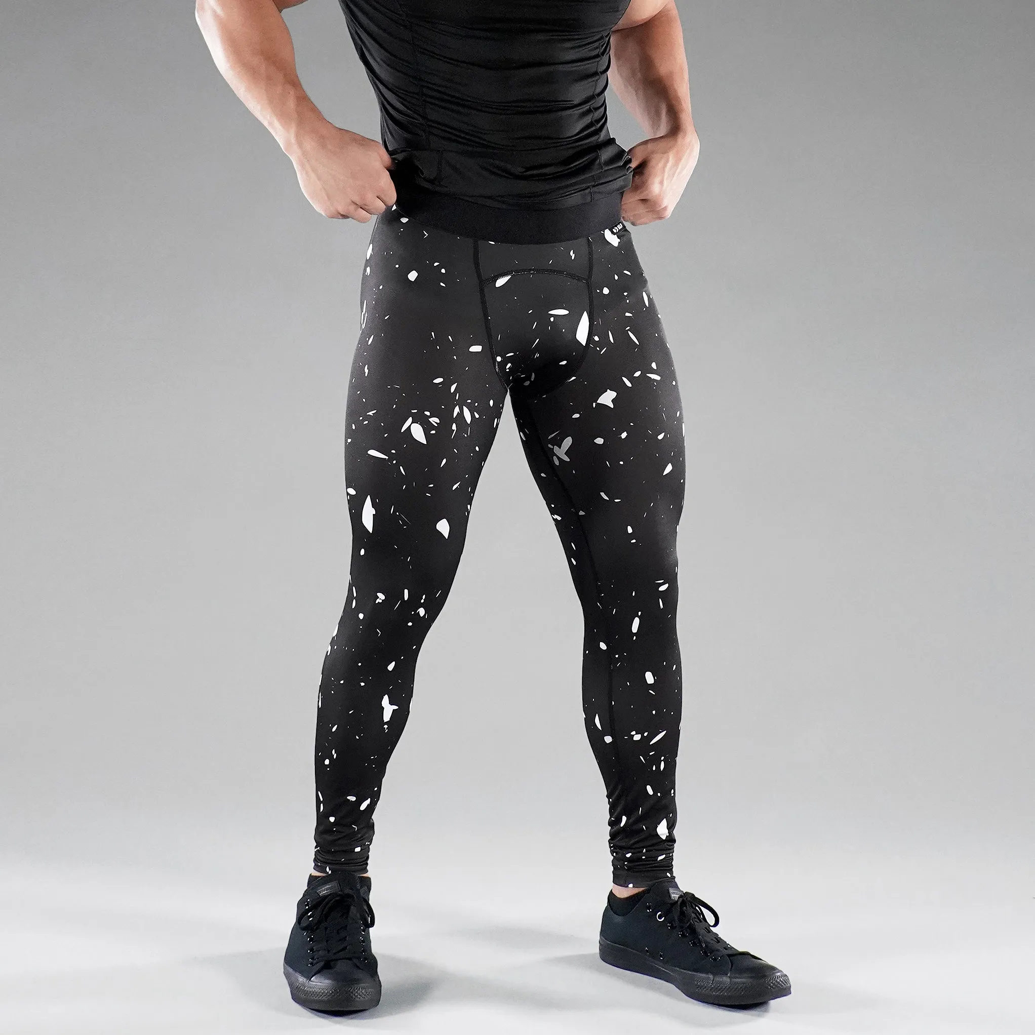 Concrete Black Tights for Men