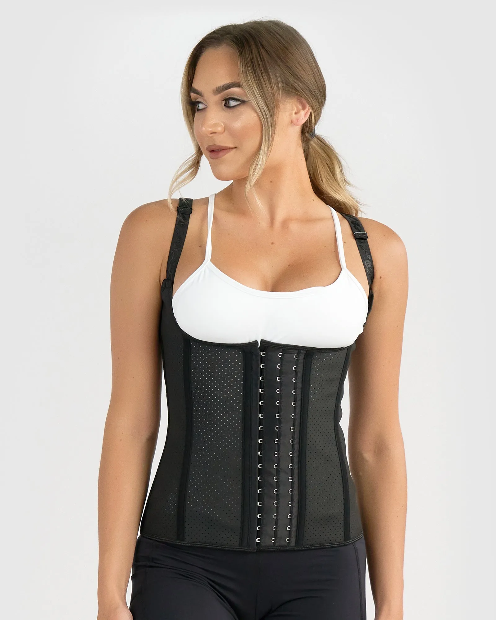 Core Trainer Breathable Vest With Adjustable Straps Black