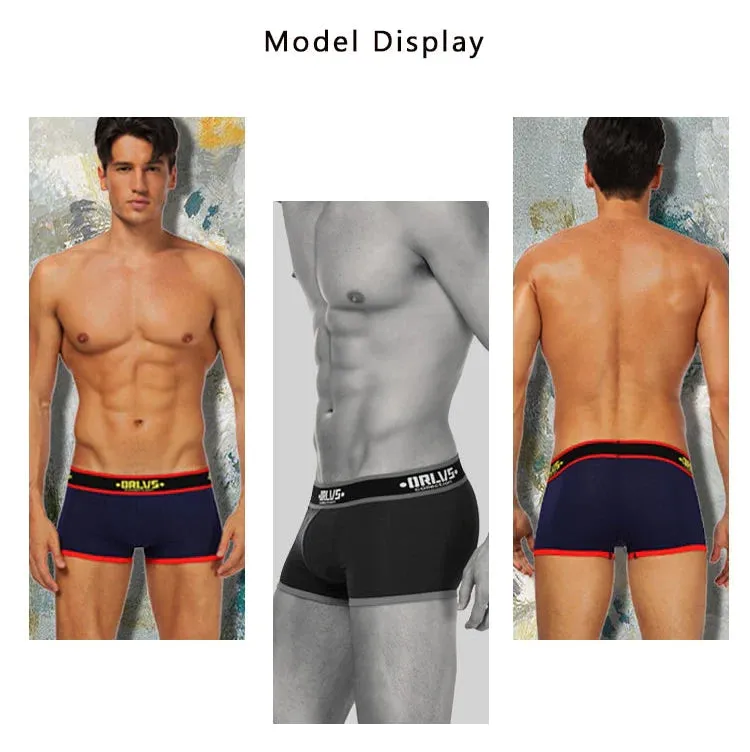 Cotton Breathable Patchwork Comfortable Boxer Underwear for Men