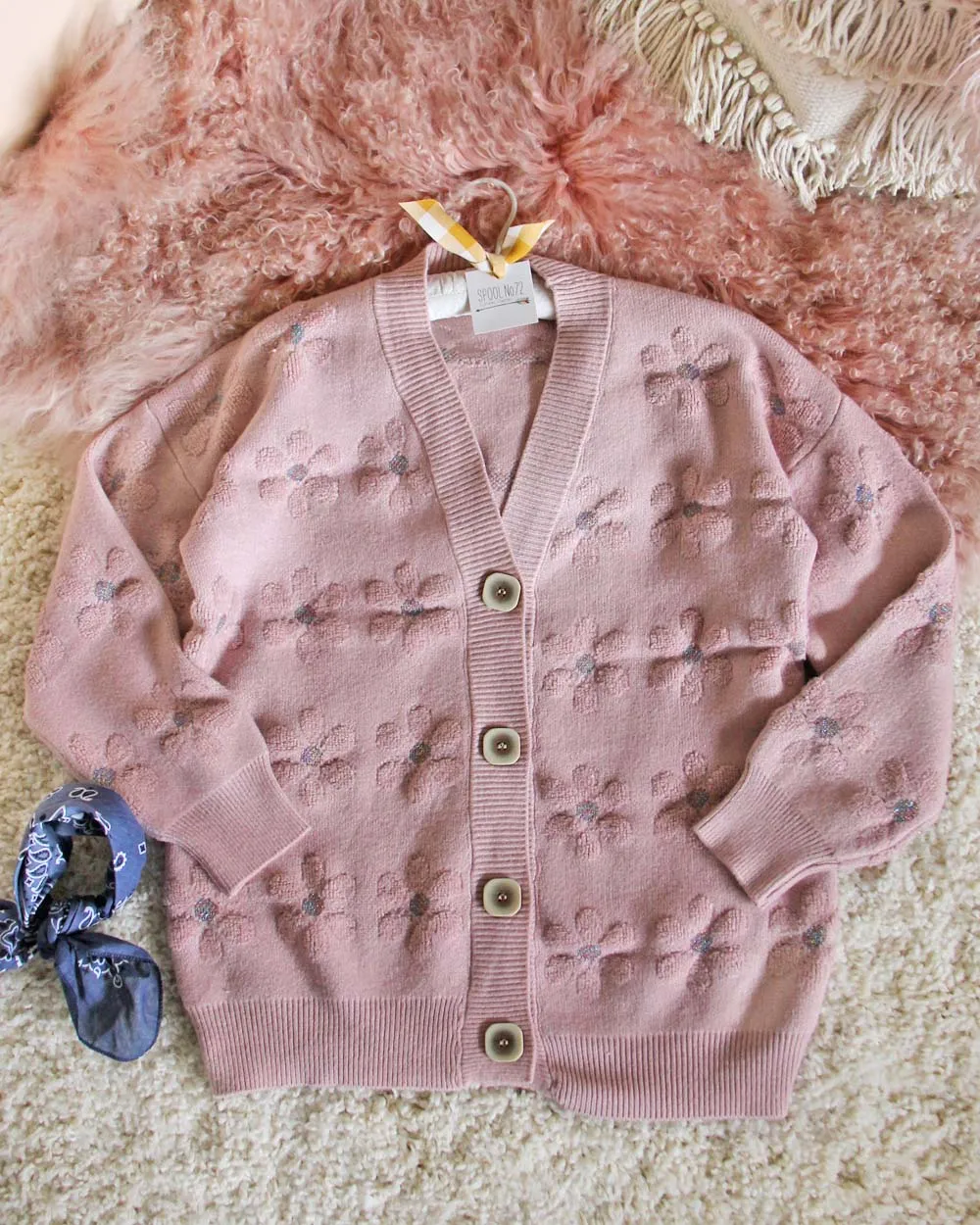 Daisy Chain Sweater in Pink