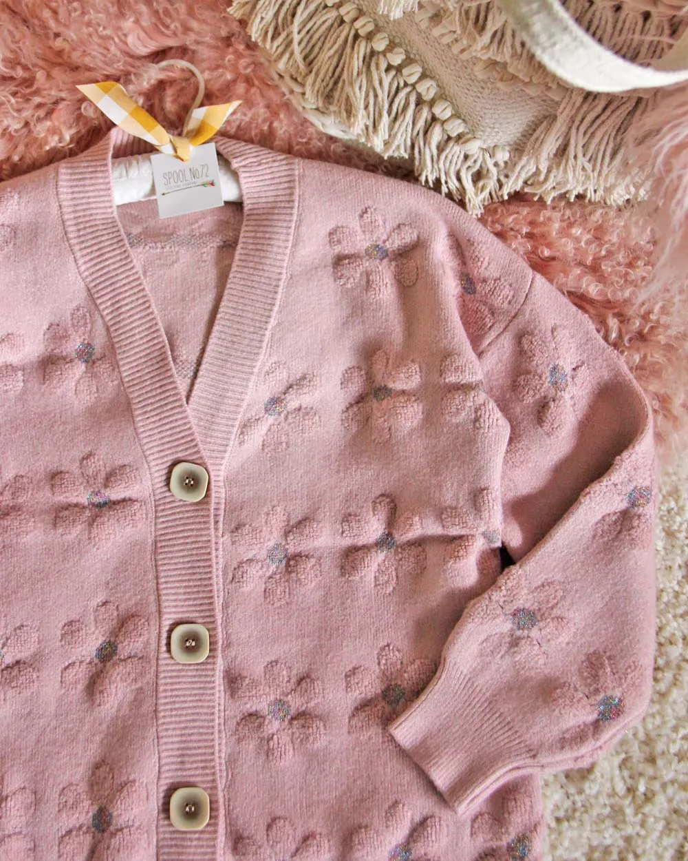 Daisy Chain Sweater in Pink