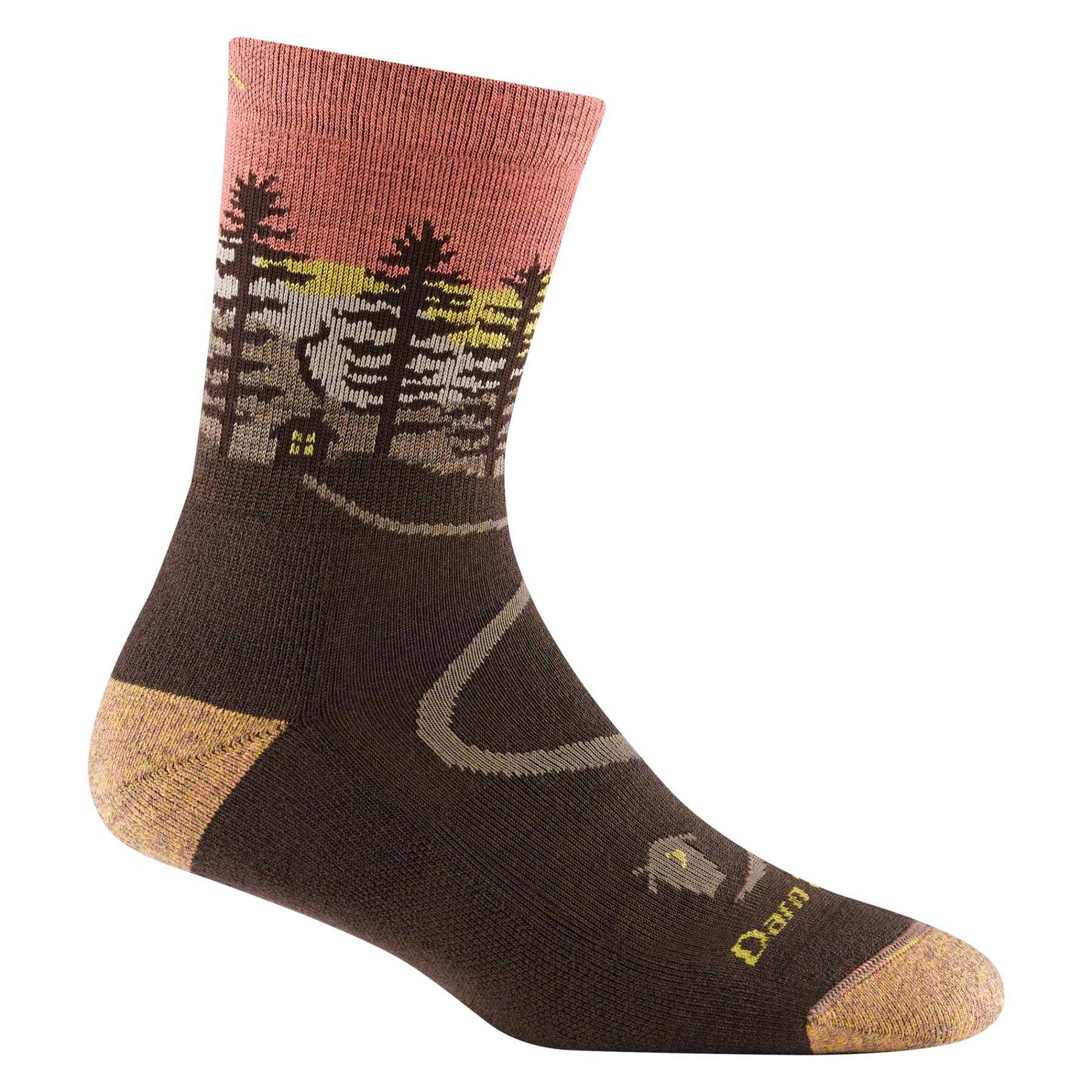 Darn Tough 5013 Women's Northwoods Micro Crew Midweight Hiking Socks - Earth