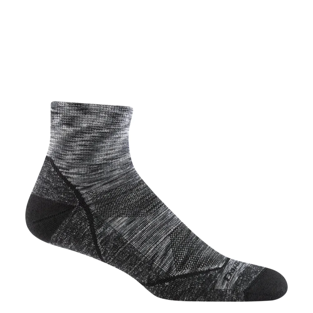 Darn Tough Men's Light Hiker Quarter Lightweight Hiking Sock in Space Gray