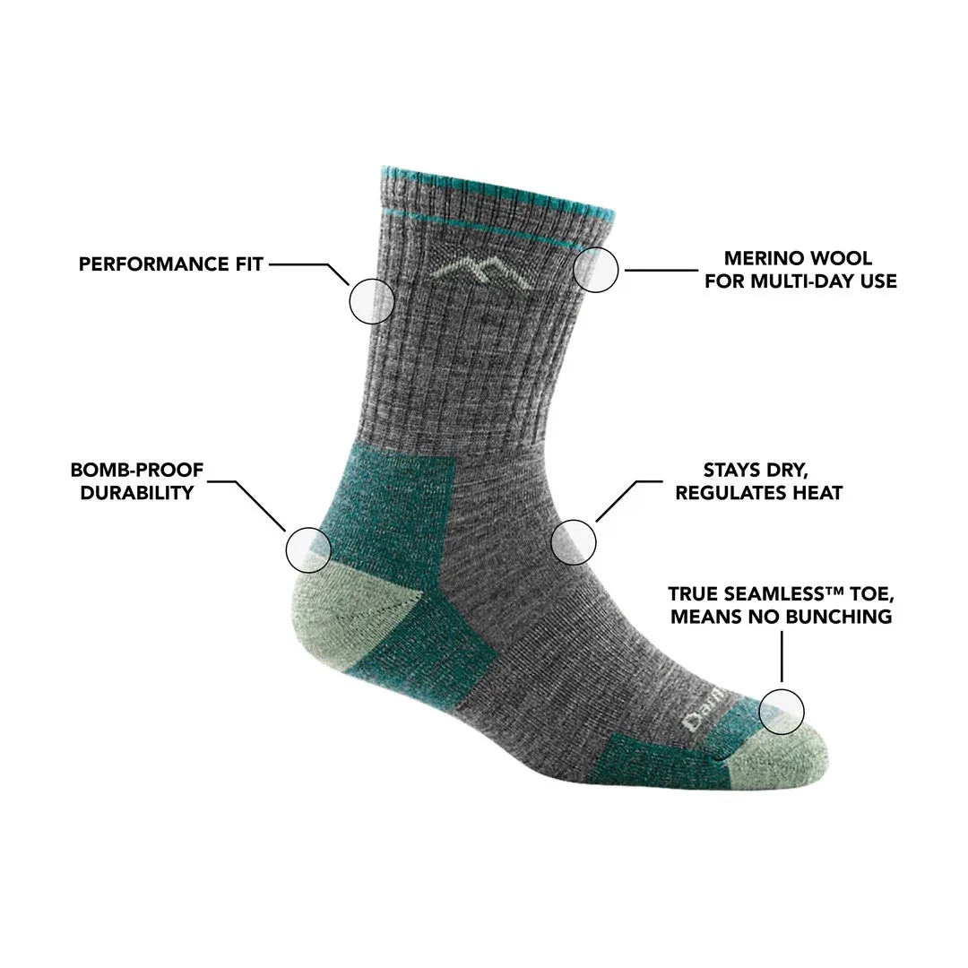 Darn Tough Women's Hiker Micro Crew Midweight Hiking Sock 1903 - Eclipse