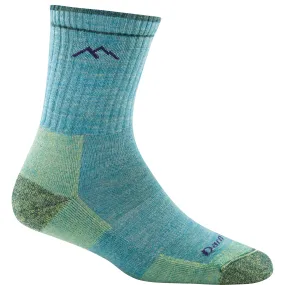 Darn Tough Women's Hiker Micro Crew Midweight Hiking Sock Cushion Aqua Heather | Buy Darn Tough Women's Hiker Micro Cr