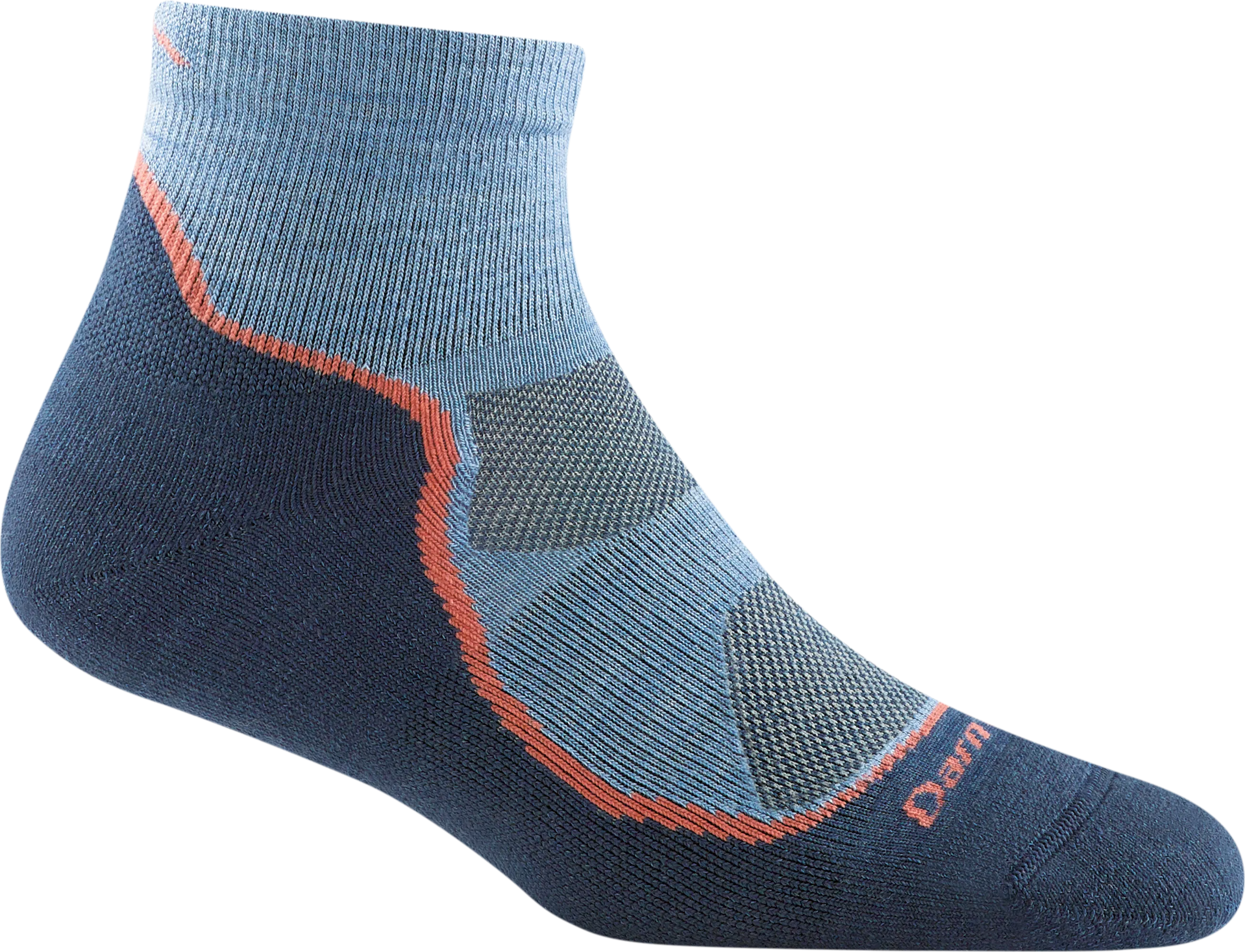 Darn Tough Women's Light Hiker 1/4 Lightweight Hiking Sock Denim | Buy Darn Tough Women's Light Hiker 1/4 Lightweight 