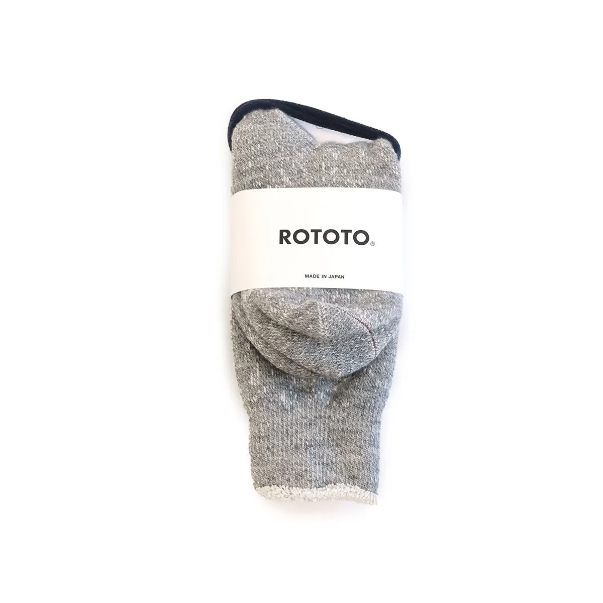 Double Face Merino + Cotton Socks - Light Grey