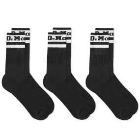 Dr. Martens Athletic Sock 3-PackBlack