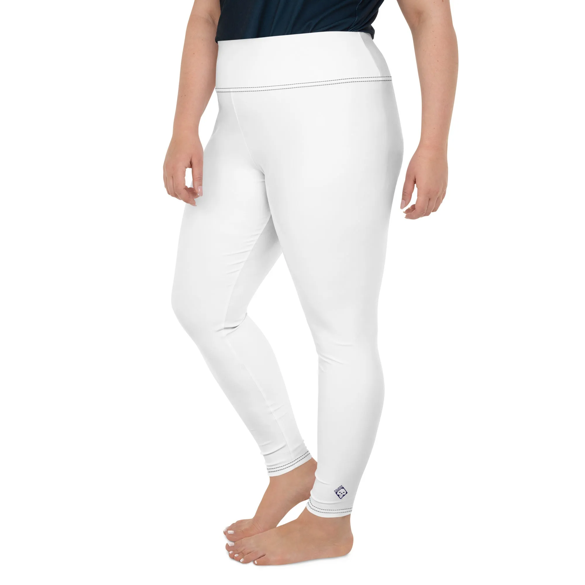 Empower Your Curves: Women's Plus Size Workout Leggings - Snow