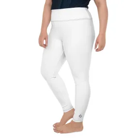 Empower Your Curves: Women's Plus Size Workout Leggings - Snow