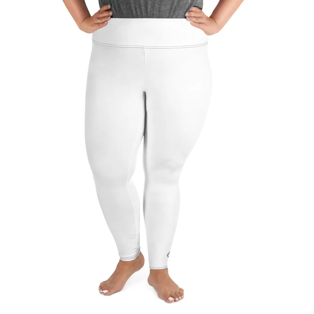 Empower Your Curves: Women's Plus Size Workout Leggings - Snow