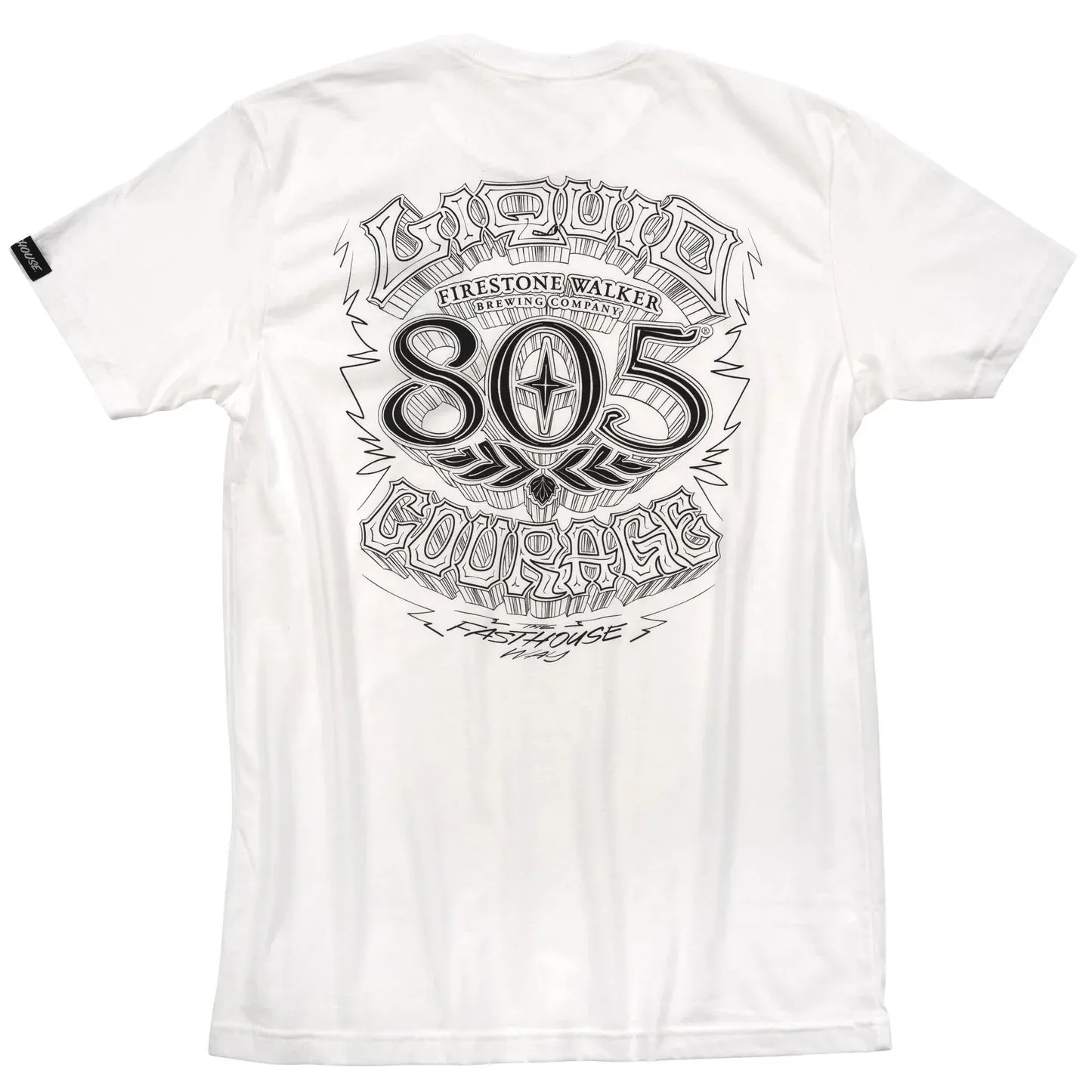 FASTHOUSE LIQUID COURAGE SS TEE WHITE